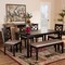Baxton Studio Gabriel Sand Upholstered and Dark Brown Wood 6-Piece Dining Set 171-10950-10916-10519 - alternate 2